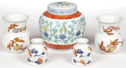 5 PCS CHINESE PORCELAIN