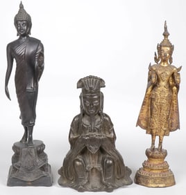 THREE BUDDHIST FIGURES