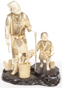 JAPANESE CARVED OKIMONO