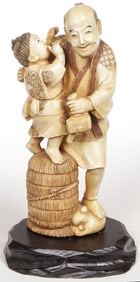 A FINE JAPANESE CARVED OKIMONO, MEIJI