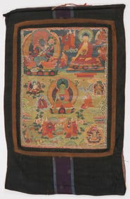 SINO-TIBETAN THANGKA, 19TH CENTURY