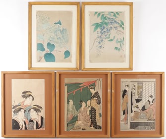 5 JAPANESE WOODBLOCK PRINTS