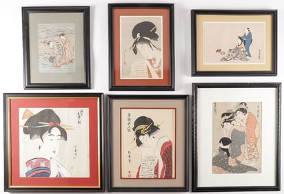 6 JAPANESE WOODBLOCK PRINTS