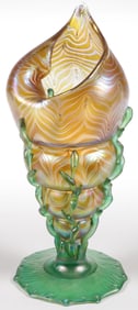 VERY FINE CZECH CONCH SHELL VASE