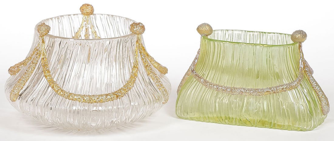 PR SCARCE LOETZ EMPIRE VASES, C. 1905 (1 of 2)