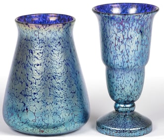 PR LOETZ/CZECH ART GLASS VASES, C. 1915