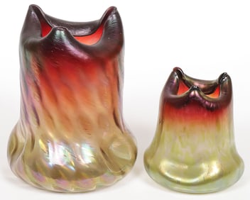 PAIR OF RINDSKOPF PEPITA GRENADA VASES