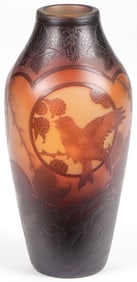 EXCEPTIONAL FRENCH CAMEO GLASS VASE