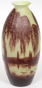 A J. MICHEL FRENCH CAMEO GLASS VASE