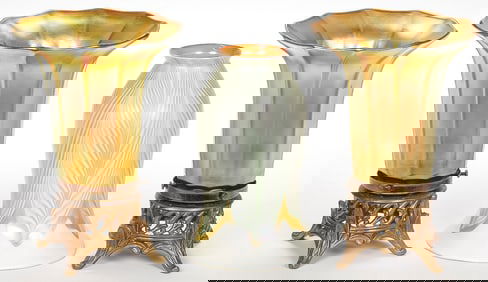 QUEZAL ART GLASS SHADES/LAMPS