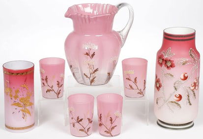 AMERICAN VICTORIAN ART GLASS GROUP