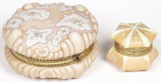 PAIR OF WAVE CREST BOXES