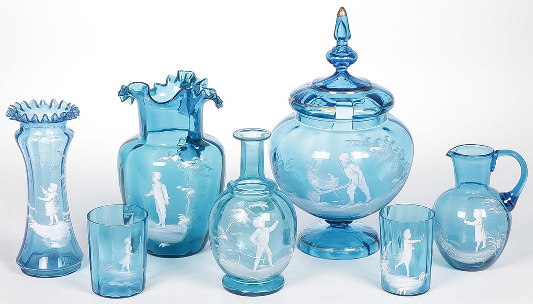 7 PIECES VINTAGE MARY GREGORY (1 of 2)