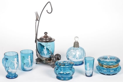 7 MIXED PIECES VINTAGE MARY GREGORY