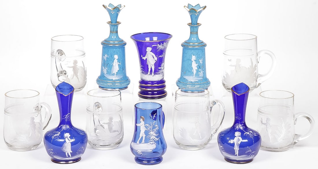 12 PIECES VINTAGE MARY GREGORY (1 of 1)