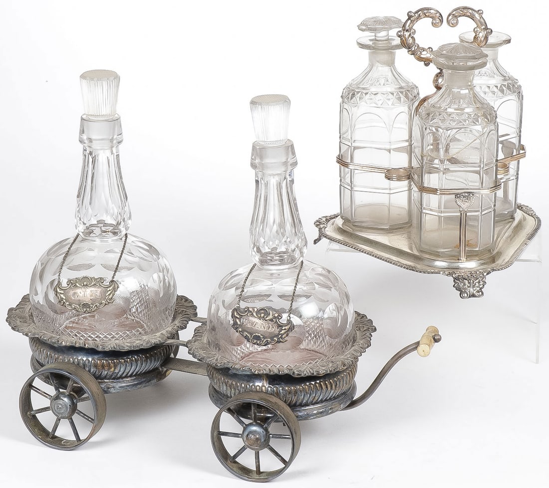 VINTAGE CARRIAGE & DECANTER SET (1 of 5)