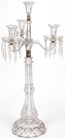LARGE EARLY CRYSTAL CANDELABRA