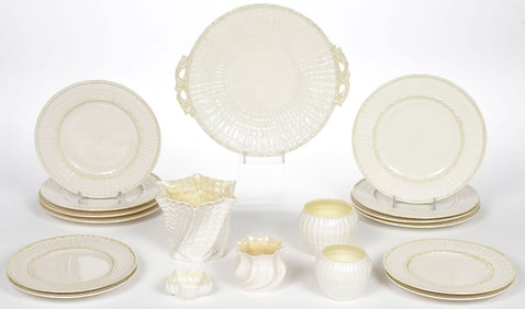 18 PIECES OF IRISH BELLEEK PORCELAIN