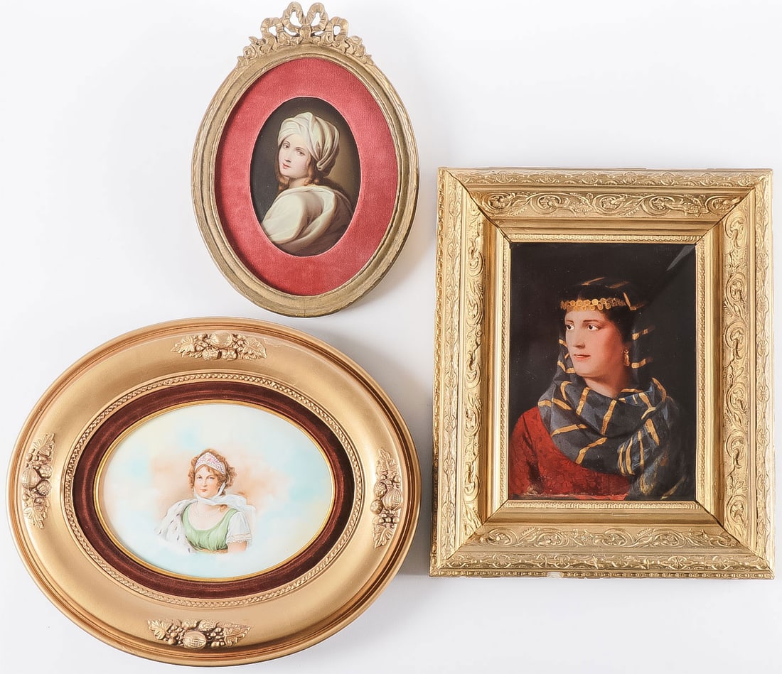 3 PAINTED PLAQUES (1 of 4)