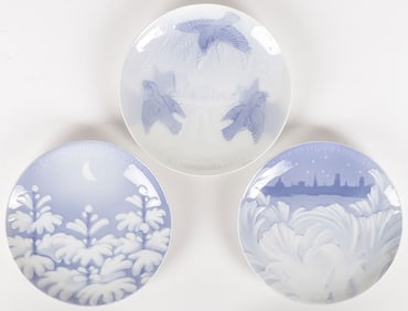 RARE EARLY BING & GRONDAHL XMAS PLATES