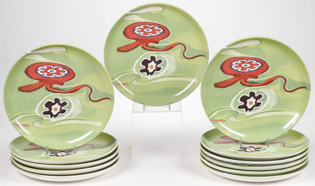 12 ESTE CERAMICHE ITALIAN DINNER PLATES (1 of 4)