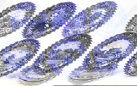 14 WEDGWOOD BLUE & WHITE COMMEMORATIVE PLATES (1 of 3)