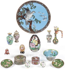 GOOD MIXED GROUP CHINESE CLOISONNE