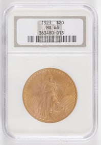 1923 $20 GOLD ST. GAUDENS