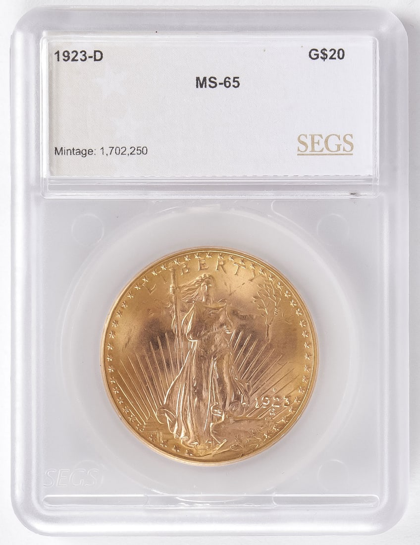 1923 $20 GOLD ST. GAUDENS (1 of 2)