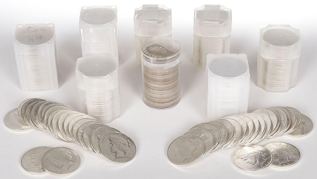 200 US SILVER PEACE DOLLARS (1 of 1)