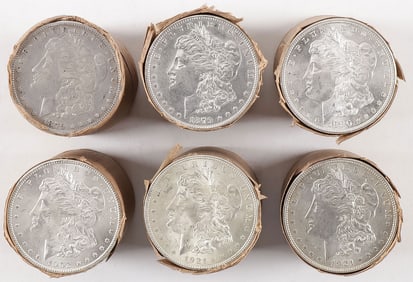 120 SILVER MORGAN DOLLARS IN SHOTGUN ROLLS