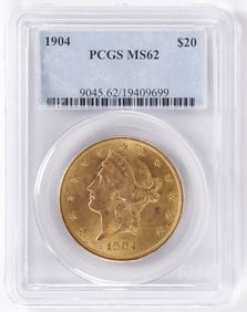 1904 $20 GOLD ST. GAUDENS
