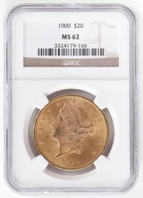 1900 $20 GOLD LIBERTY HEAD DOUBLE EAGLE