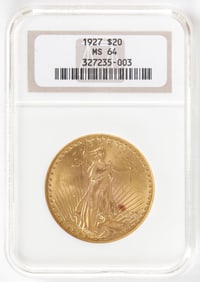 $20 GOLD ST GAUDENS, 1927