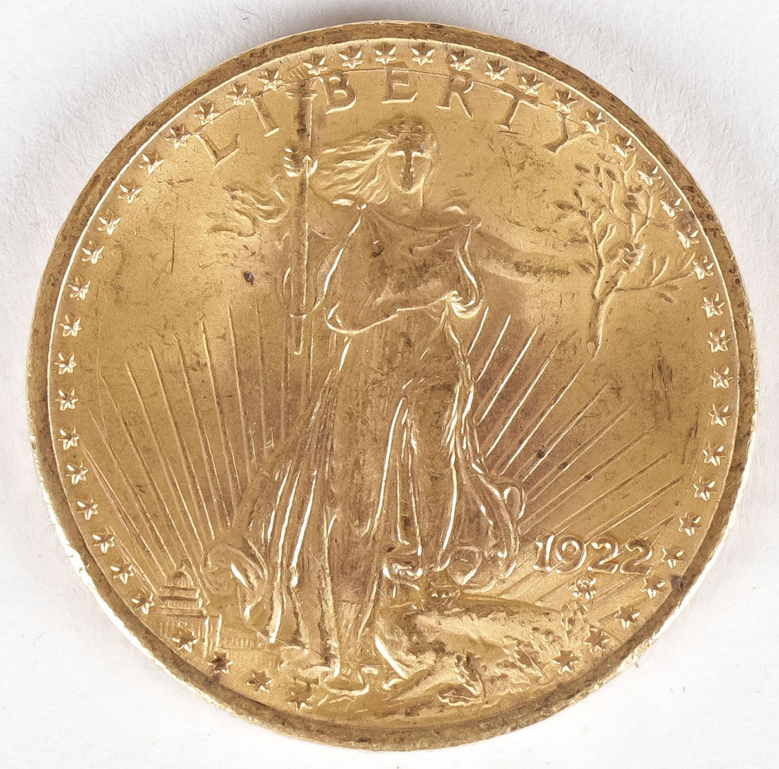 1922 $20 GOLD ST. GAUDENS (1 of 2)