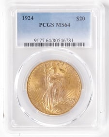 1924 $20 GOLD ST. GAUDENS