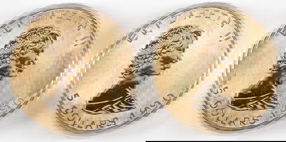 2 POUNDS SILVER QUEEN ELIZABETH'S 1990