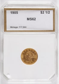 1905 GOLD 21/2 DOLLAR LIBERTY HEAD