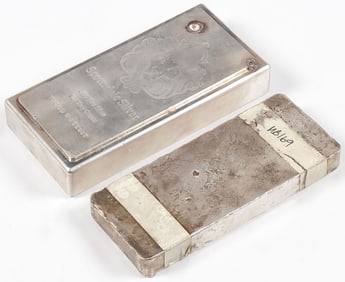 TWO SILVER BARS, 151 troy ounces
