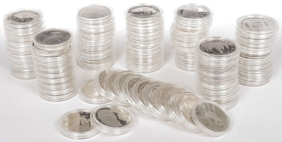 83 U.S. SILVER COMMEMORATIVE DOLLARS