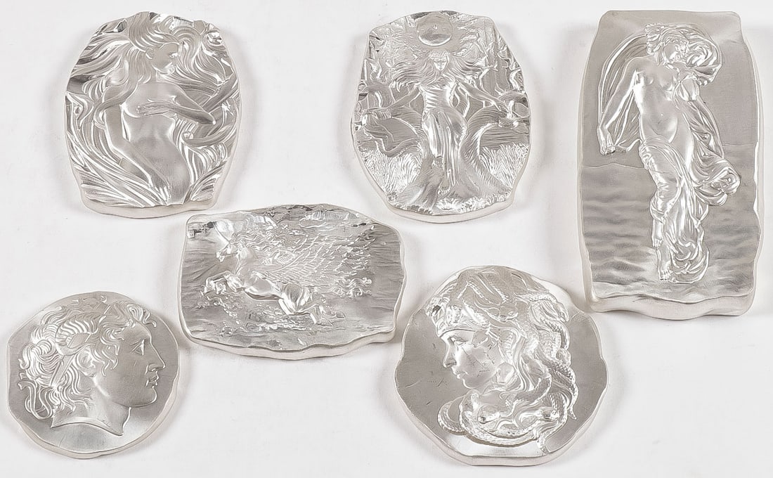 SIX SILVER BARS, 82 TROY OUNCES (1 of 2)