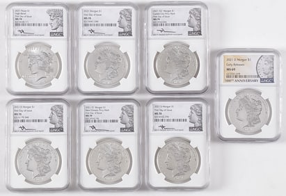 7 FIRST DAY ISSUE & EARLY RELEASE U.S. SILVER