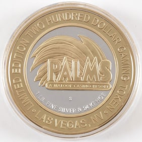 1 TROY POUND SILVER GAMING TOKEN