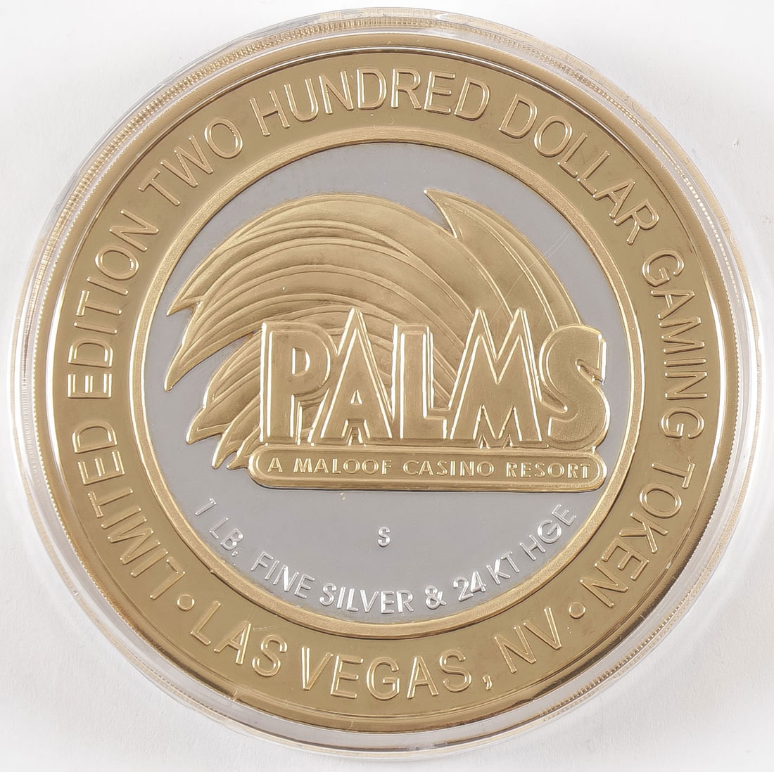 1 TROY POUND SILVER GAMING TOKEN (1 of 3)