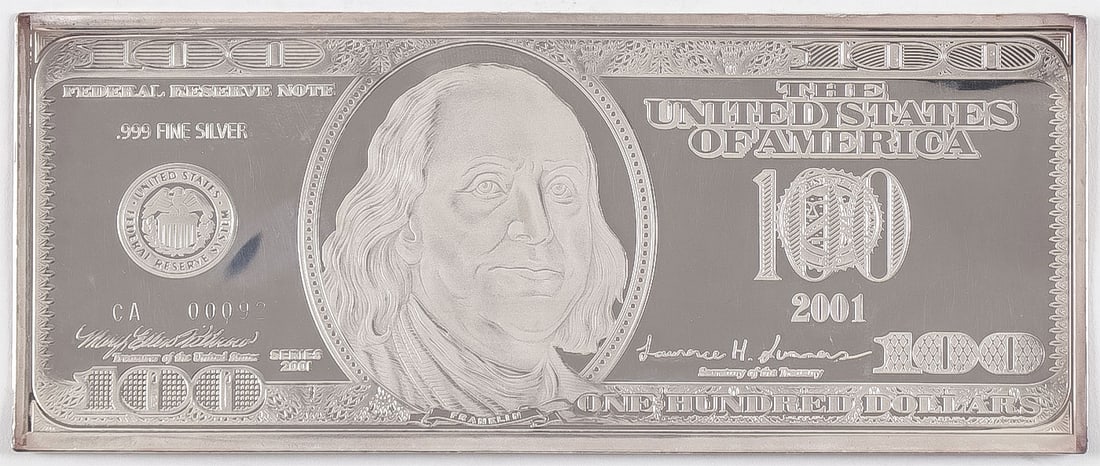 SILVER 100-DOLLAR BAR (1 of 2)