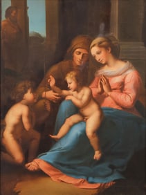 FINE 19TH C. OIL AFTER RAPHAEL