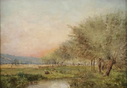 19TH CENTURY FRENCH SIGNED LANDSCAPE
