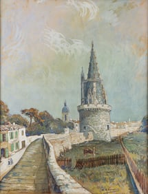 SIGNED FRENCH PAINTING