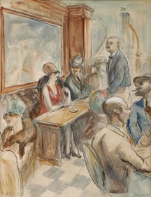 ORIGINAL JOHN STEUART CURRY PAINTING, C 1925