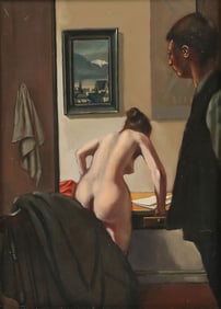 JACK HARTERT INTERIOR SCENE WITH NUDE